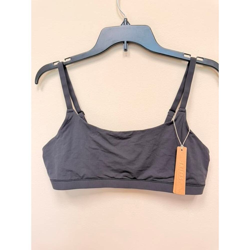 SKIMS FITS EVERYBODY Scoop Bralette - Onyx Size XL NWT #1884